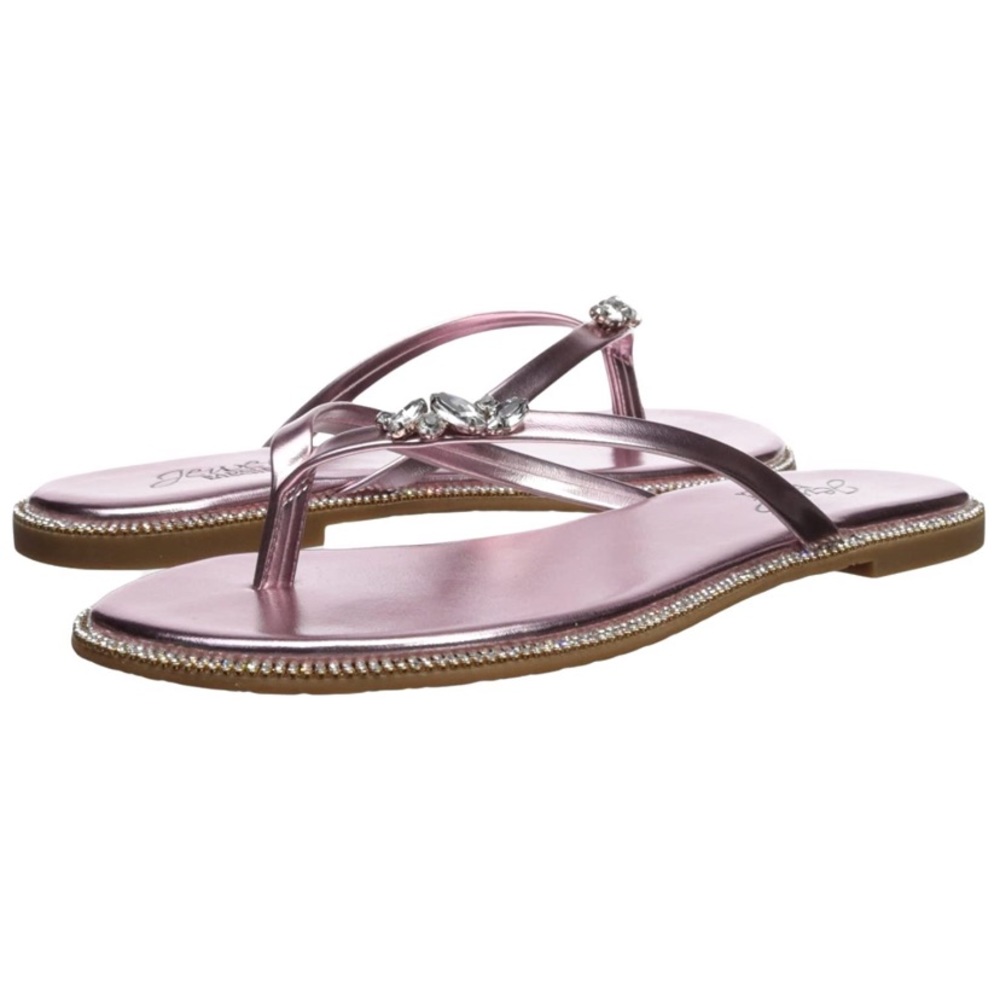 Badgley mischka Thalia jewel sandals flip flops